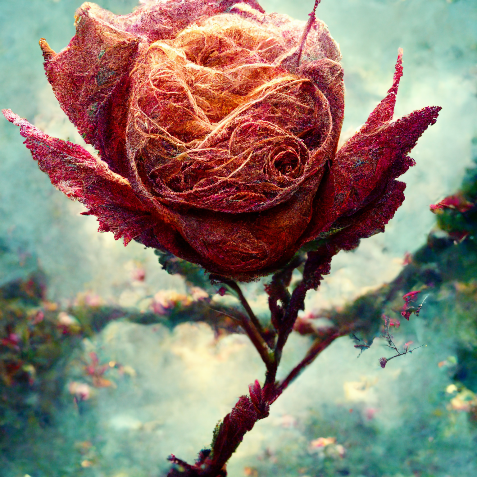 THE ROSE IS A MORNING BEAUTY by Luis Dato
