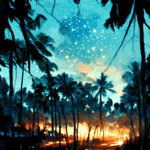 stephentalla How bright yon star gleams oer the coconut palms A 67680097 222a 4132 b6b5 8da7f5a0f005 XCIV