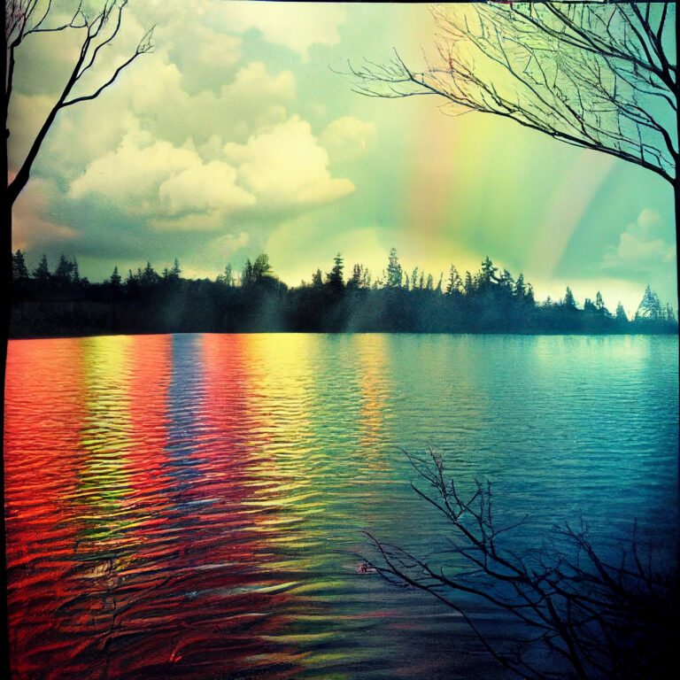 There was this time no rainbow and not a hint of rain No doubt because REMINISCENCE IN RAINBOWS